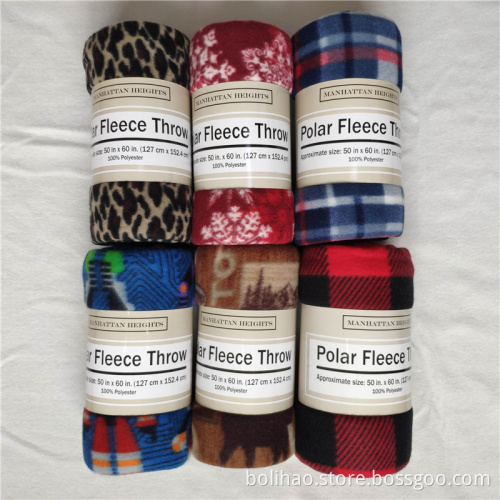 Printed Polar Fleece Blanket